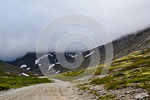 Mountain road in Hibiny