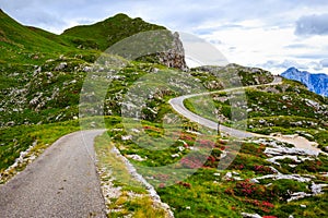 Mountain road Julian Alps