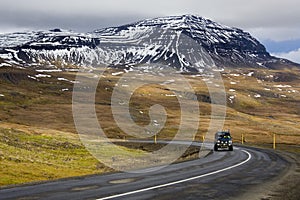 Mountain road near Seydisfjordur - Iceland