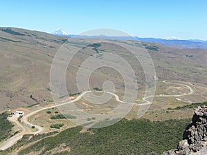 Mountain road in Neuquen Argentina