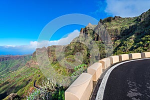 Mountain road in Northwestern Tenerife