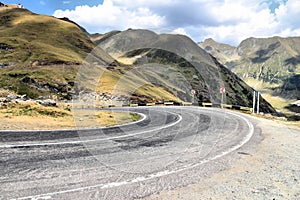 Mountain road in Romania