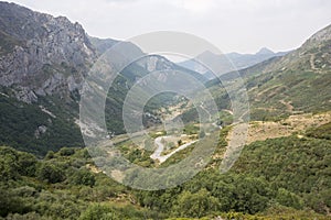 Mountain road in Saliencia Valley photo