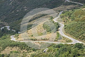 Mountain road in Saliencia Valley photo