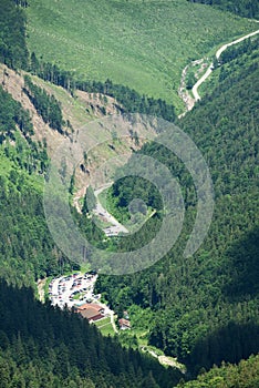 Mountain Road in Vratna, Little Fatra, Slovakia