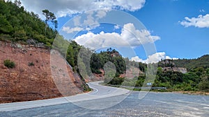 Mountain road to Montserat