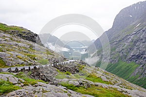 Mountain road to Nordkapp/Northcape photo