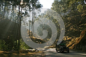 Mountain road in uttaranchal