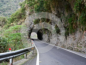 Mountain roads at Taroko Park in Hualien, Taiwan photo