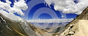 Mountain Roads to Khardungla Top, Ladakh,India