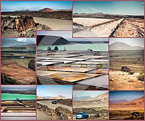 Mountain roads, views and sights of Lanzarote