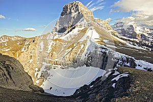 Mountain Rock Climbing Jagged Lougheed Peak Kananaskis Country Alberta Canadian Rockies