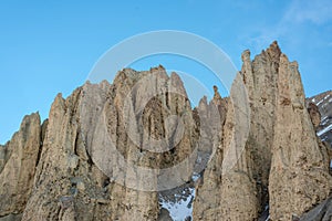 Mountain Rock in himalayas in spiti - India