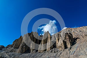 Mountain Rocks - Dhankar Village, Spiti Valley, Himachali