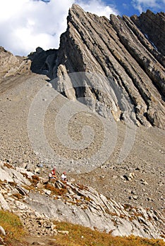 Mountain and rockslide