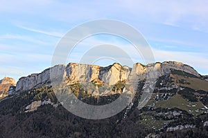 Mountain Saentis seen from the Ebenalp in Appenzell