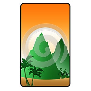 mountain sand illustration