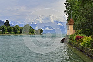 Mountain scene near Schloss Schadau, Thun, Switzerland