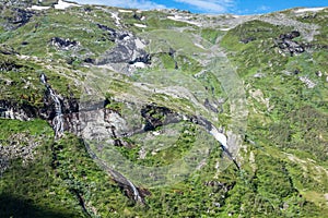 Mountain scenery in Jotunheimen National Park in Norway