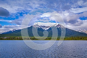 Mountain Scenery At Vermilion Lake