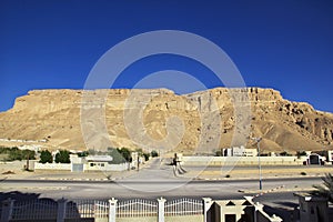 The mountain in Seiyun city, Hadhramaut, Yemen