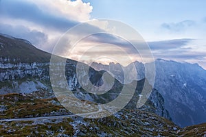 Mountain serpentine in the Julian Alps