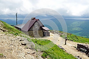 Mountain shelter in Bieszczady Mountains, Poland