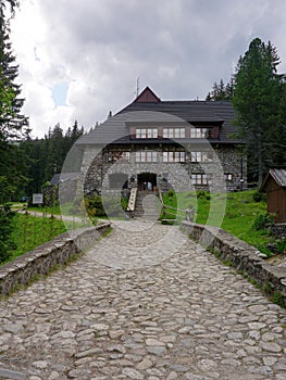 Mountain shelter in Chocholowska Valley, Tatra Mountains, Poland