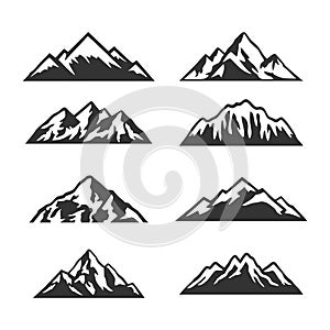 Mountain Silhouette Clip art vector