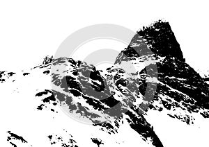 Mountain silhouette