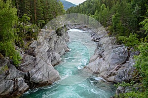 Mountain Sjoa river