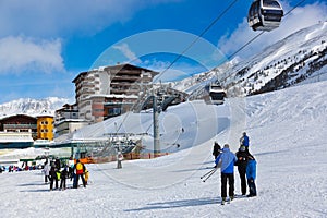 Mountain ski resort Obergurgl Austria