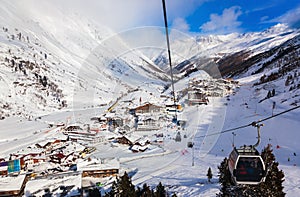 Mountain ski resort Obergurgl Austria