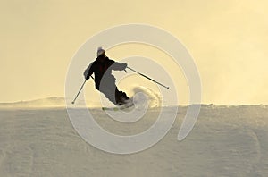 Mountain-skier