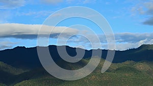 Mountain with sky and cloud