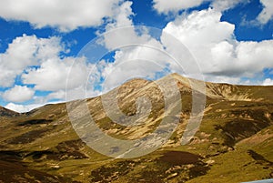 Mountain and sky in tibet photo