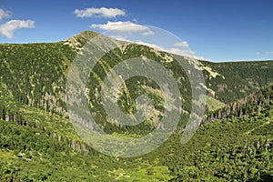 Mountain Snezka in Czech republic