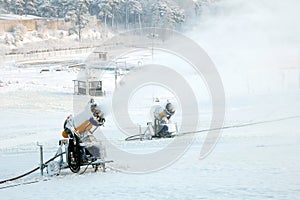 Mountain snow blowers