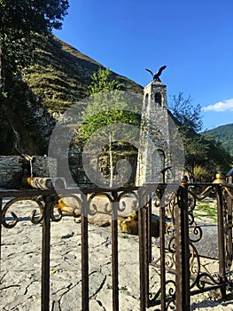 Mountain spring in the vicinity of the village of Dyshne-Vedeno.
