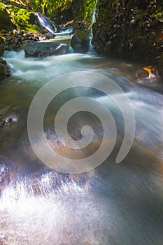 Mountain springs from merapi mountain Yogyakarta Indonesia