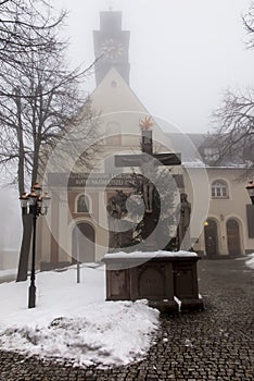 Mountain St. Anna Basilica Franciscan monastery and the Internat