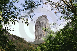 Mountain stone looking form forest in Thailand