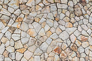 Mountain stone texture on retaining wall background