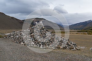 Mountain stones in Mongolia