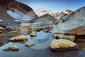 Mountain and stream