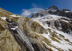 Mountain stream in Alps