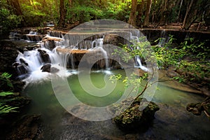 Mountain stream, Huay Mae waterfall