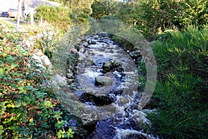 Mountain stream on Scottish island