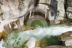 Mountain stream in the Valley Jerte photo