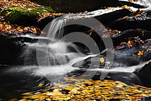 Mountain Stream and Waterfall